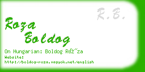 roza boldog business card